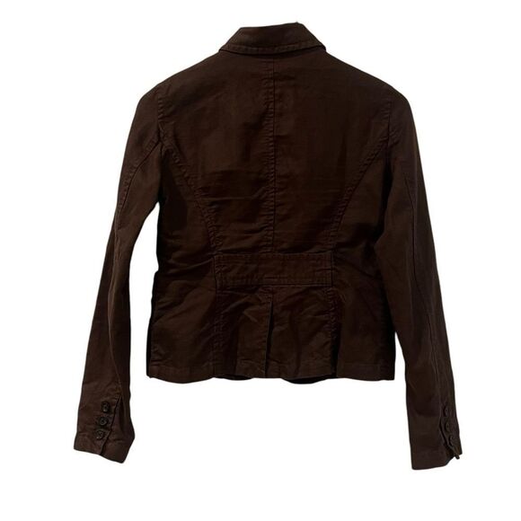 J. Crew brown cotton & linen blend coat. Size xs - Picture 5 of 7